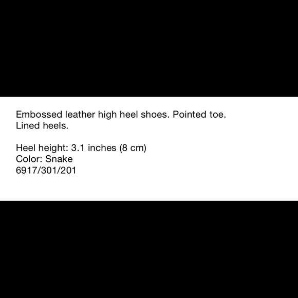 ZARA LEATHER SNAKESKIN PUMPS SZ 8 - Picture 5 of 8